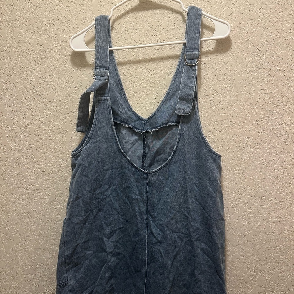 Denim Sleeveless Dress with Pockets Size Medium - Picture 5 of 6